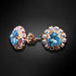 Earrings "Bermuda Triangle IV (Aquamarine Blue)" with Swarovski™ crystals